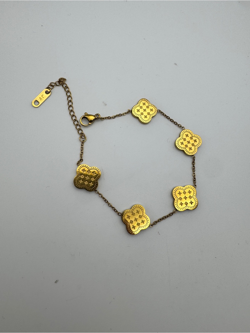 18k Gold plated Clover Bracelet